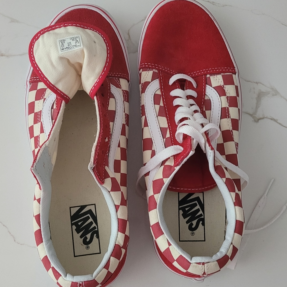 New Red Checkerd Vans